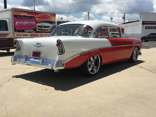 1956 White Chevrolet Bel Air/150/210 Coupe