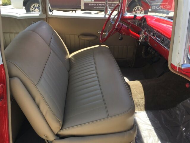 1956 White Chevrolet Bel Air/150/210 Coupe