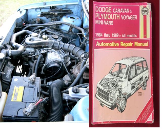 1984 Blue Dodge Caravan Minivan