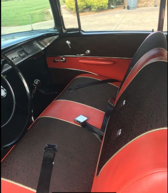 1957 Black Chevrolet Bel Air/150/210 Coupe