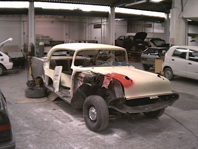 1957 Red/White Chevrolet Bel Air/150/210