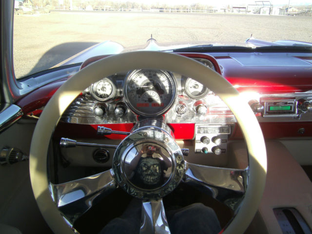 1957 Red Chevrolet Bel Air/150/210 Coupe