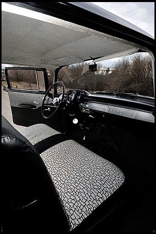 1957 Burgundy Chevrolet Bel Air/150/210 Sedan