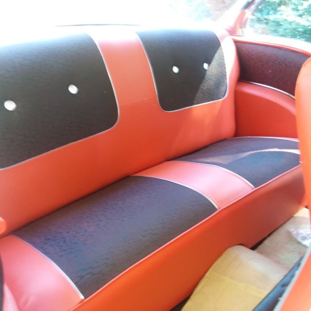 1957 Red Chevrolet Bel Air/150/210 Sedan