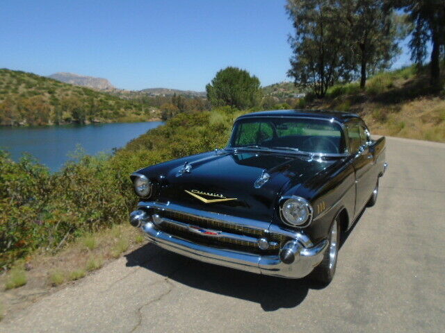 1957 Black Chevrolet Bel Air/150/210 Coupe