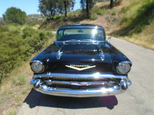 1957 Black Chevrolet Bel Air/150/210 Coupe