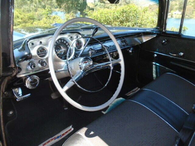 1957 Black Chevrolet Bel Air/150/210 Coupe