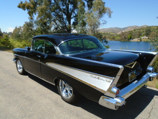 1957 Black Chevrolet Bel Air/150/210 Coupe