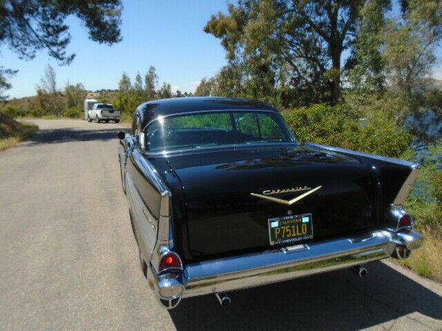 1957 Black Chevrolet Bel Air/150/210 Coupe