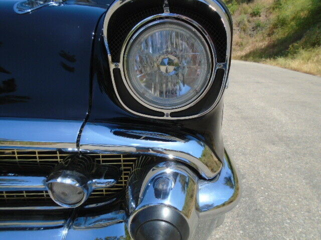 1957 Black Chevrolet Bel Air/150/210 Coupe