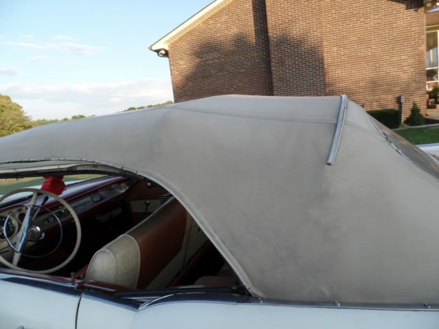 1957 White Chevrolet Bel Air/150/210 Convertible