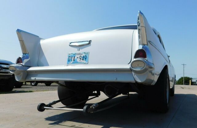 1957 White Chevrolet Bel Air/150/210