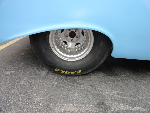 1957 blue white Chevrolet Bel Air/150/210 2 door post