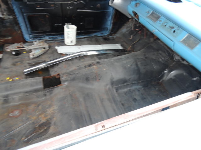 1957 blue white Chevrolet Bel Air/150/210 2 door post