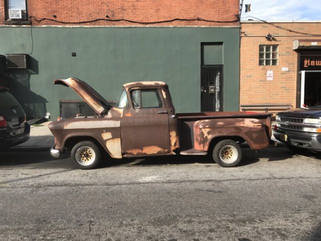 1957 rust Chevrolet 3100 Standard Cab Pickup