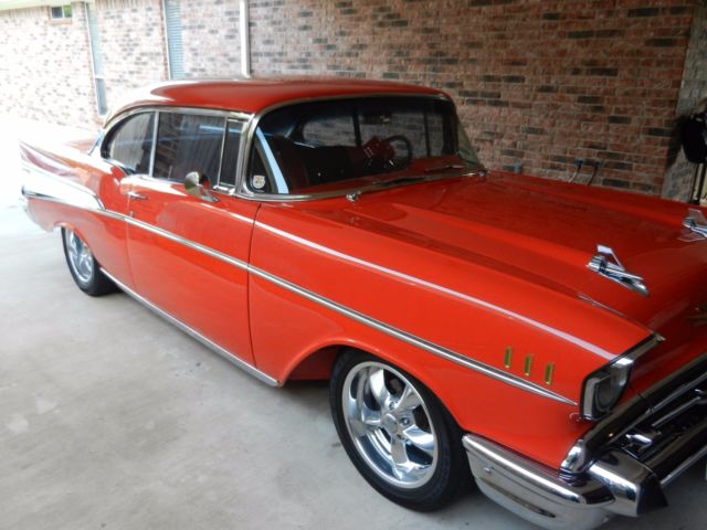 1957 Red Chevrolet Bel Air/150/210 Coupe