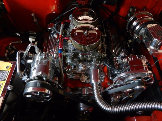 1957 Red Chevrolet Bel Air/150/210 Coupe