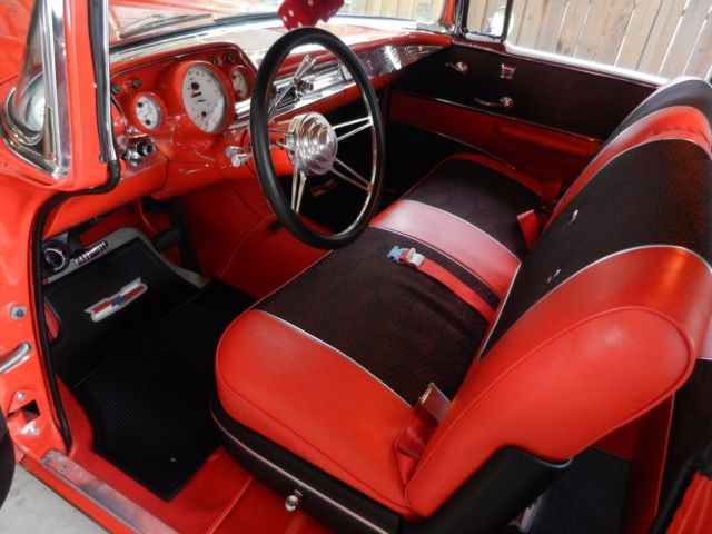 1957 Red Chevrolet Bel Air/150/210 Coupe