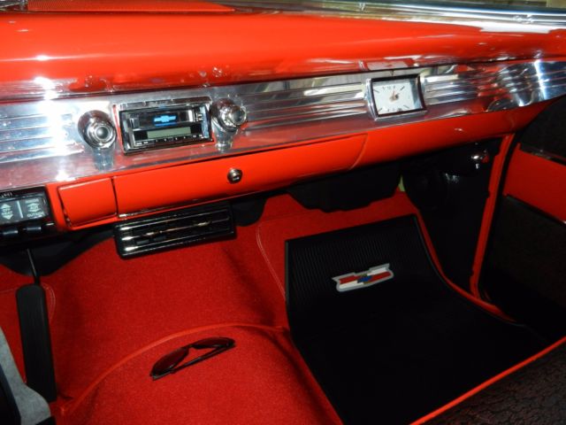 1957 Red Chevrolet Bel Air/150/210 Coupe