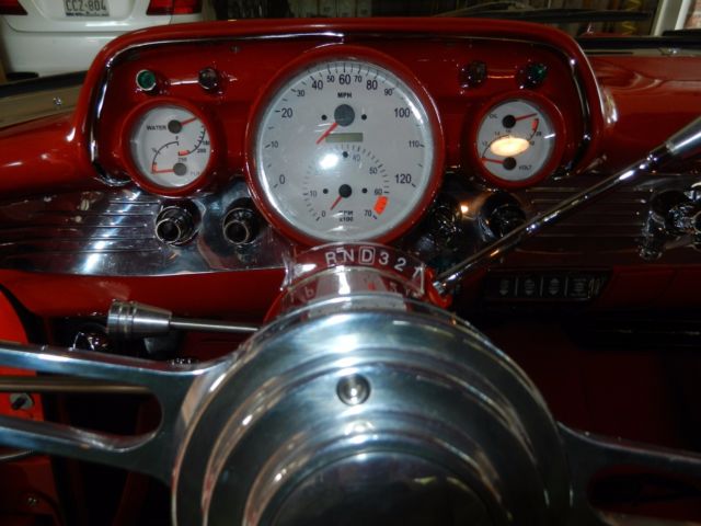 1957 Red Chevrolet Bel Air/150/210 Coupe