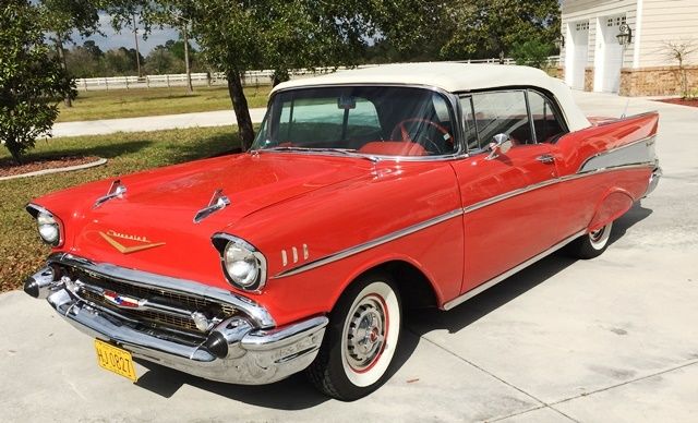 1957 Matador Red Chevrolet Bel Air/150/210 Convertible