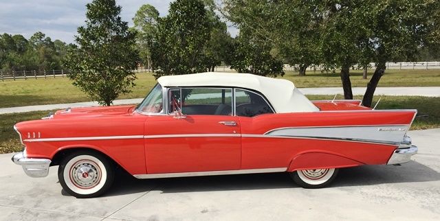 1957 Matador Red Chevrolet Bel Air/150/210 Convertible