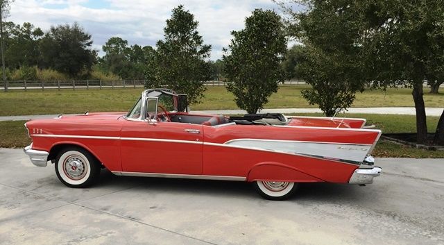 1957 Matador Red Chevrolet Bel Air/150/210 Convertible