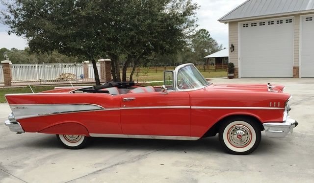 1957 Matador Red Chevrolet Bel Air/150/210 Convertible