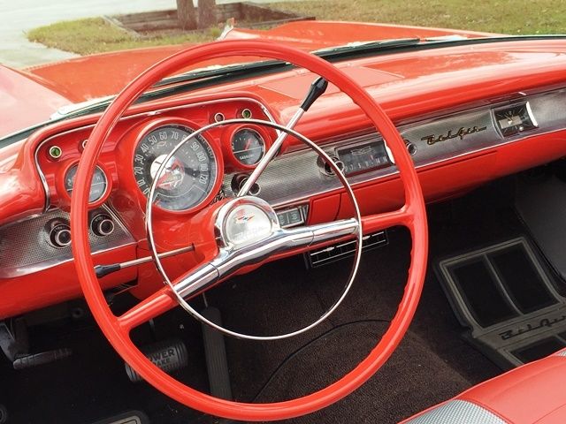 1957 Matador Red Chevrolet Bel Air/150/210 Convertible