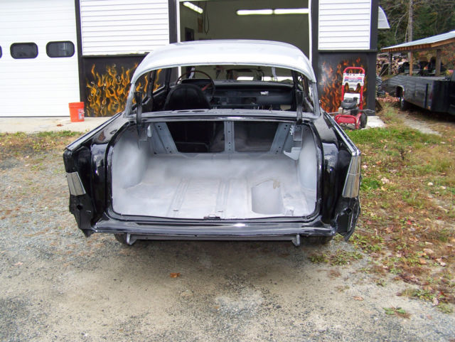 1957 Black Chevrolet Bel Air/150/210