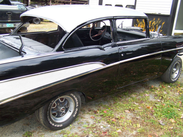 1957 Black Chevrolet Bel Air/150/210
