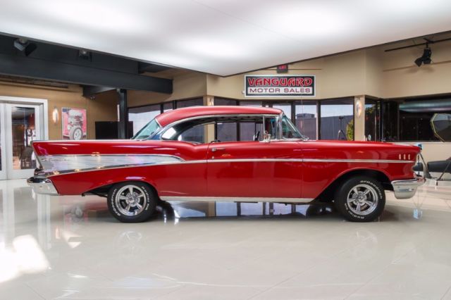 1957 Red Chevrolet Bel Air/150/210 Coupe