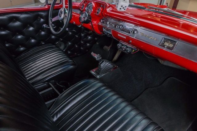 1957 Red Chevrolet Bel Air/150/210 Coupe