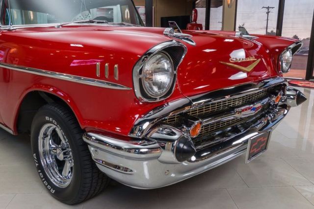 1957 Red Chevrolet Bel Air/150/210 Coupe