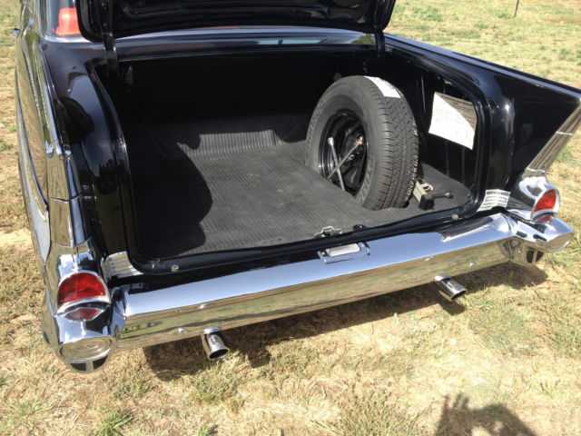 1957 Black Chevrolet Bel Air/150/210 2 door Hardtop