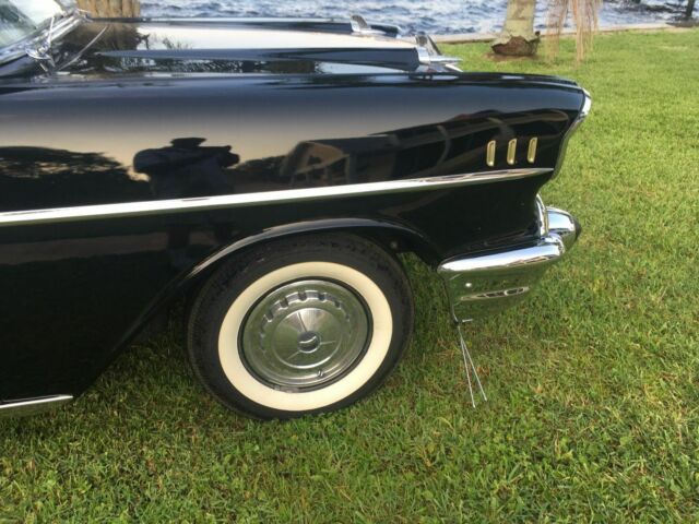 1957 Black Chevrolet Bel Air/150/210