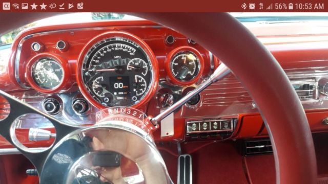 1957 White Chevrolet Bel Air/150/210 Coupe