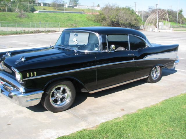 1957 Black Chevrolet Bel Air/150/210
