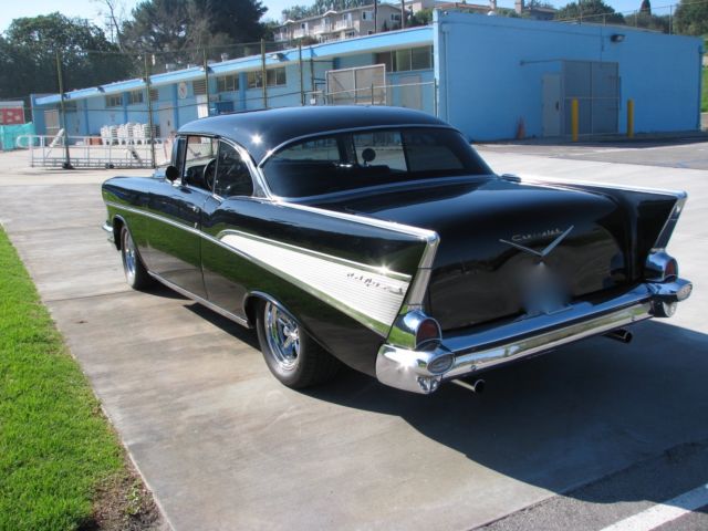 1957 Black Chevrolet Bel Air/150/210