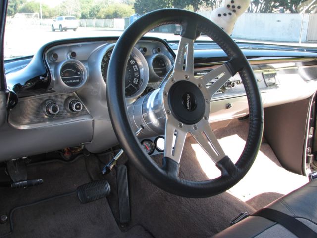1957 Black Chevrolet Bel Air/150/210