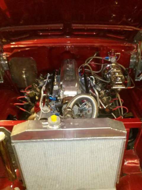 1957 candy apple red Chevrolet Bel Air/150/210 Coupe