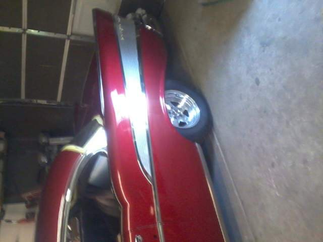 1957 candy apple red Chevrolet Bel Air/150/210 Coupe
