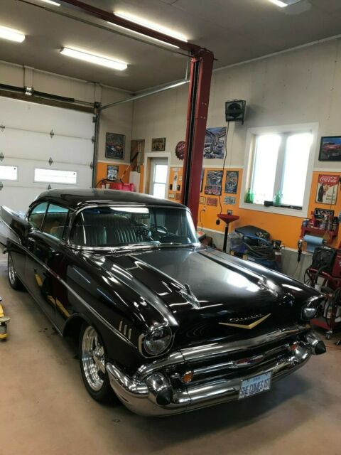 1957 Purple Chevrolet Bel Air/150/210 Coupe