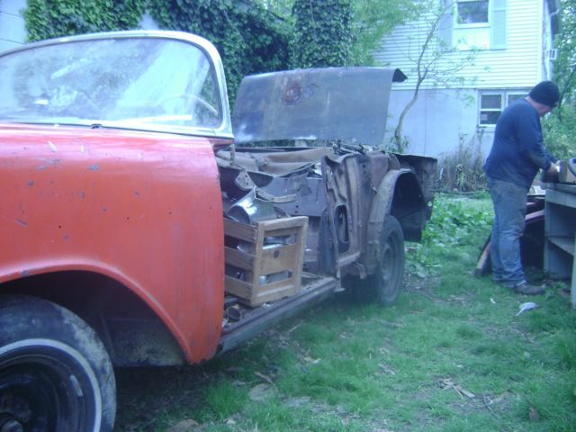 1957 Red Chevrolet Bel Air/150/210 Convertible