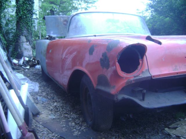 1957 Red Chevrolet Bel Air/150/210 Convertible