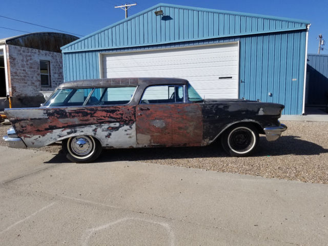 1957 Black Chevrolet Bel Air/150/210