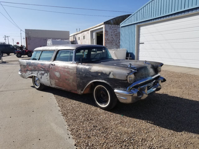 1957 Black Chevrolet Bel Air/150/210