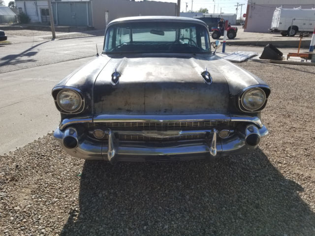 1957 Black Chevrolet Bel Air/150/210