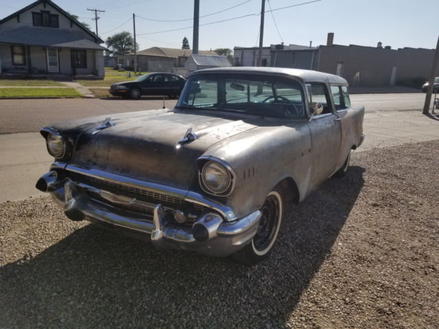 1957 Black Chevrolet Bel Air/150/210