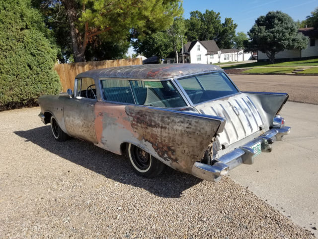1957 Black Chevrolet Bel Air/150/210